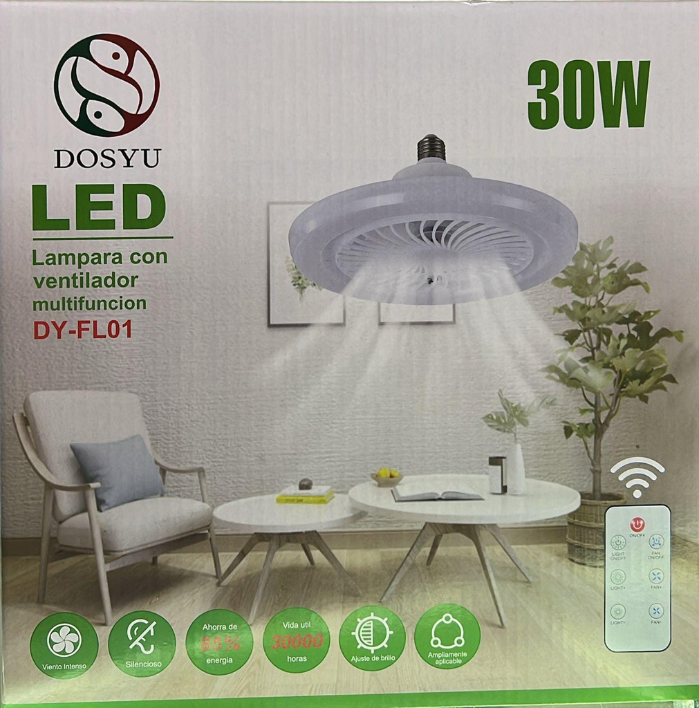 Lampara Ventilador de Techo DOSYU DY-FL01