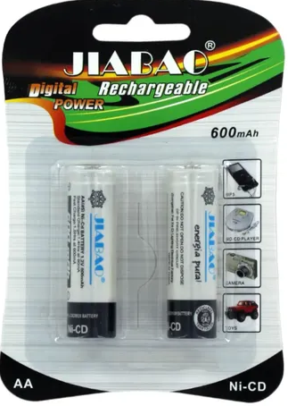 Bat Recargable AA 600 mAh JIABAO