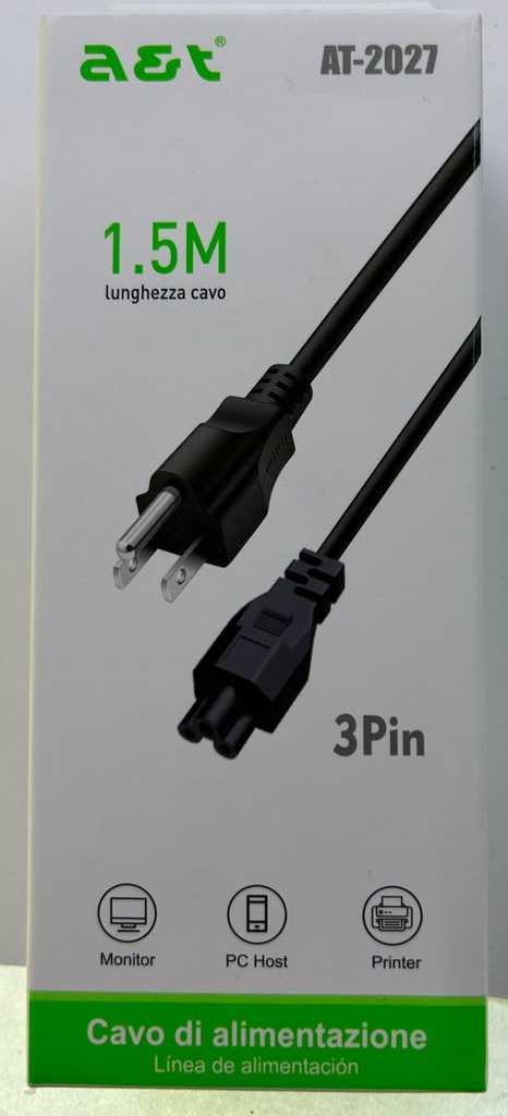 Cable Trifasico 1.5M AT-2027