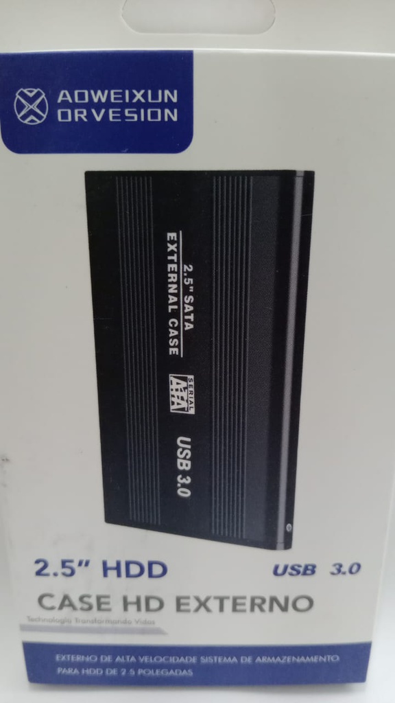 Gabinete negro AOWEIXUN disco duro 2.5" 10059