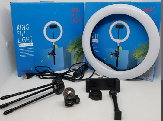 Aro Led Blanco 8" C/tripie BDG-1501