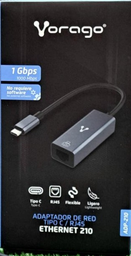 Adaptador De Red USB Tipo C RJ45 Vorago ADP-210