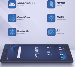 Tableta HyTab Plus 8WB1 8" Quad-Core | 2GB | 32GB | Android 11